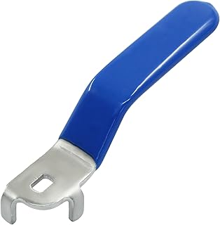 3Pcs Blue Ball Valve Handle, DN20 Lever Shut Off Valve Handle 110mm Long Water Valve Handle, Outdoor Faucet Valve Replacement Handle for Hose Water Nozzle (Hole: 5x8mm)