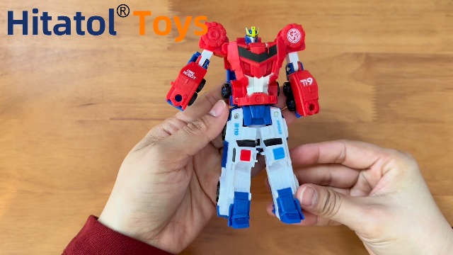 Amazon.com: Hitatol Magnetic Robot 2-in-1 Police Car & Fire Truck