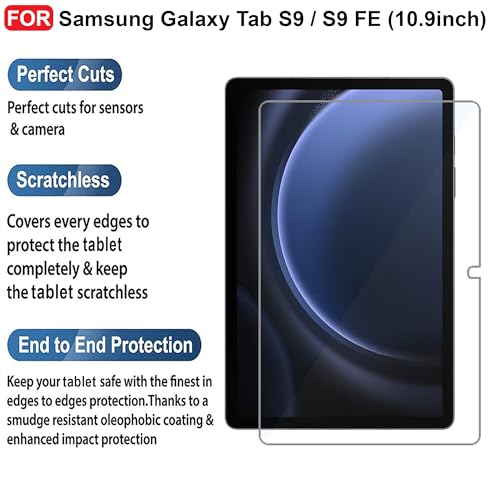 Image of CEDO Samsung Tab S9 / S9 FE / S10 FE (10.9 inch) Tempered Glass | Screen Protector Clear Tempered Glass for Samsung Galaxy Tab S9 / S9 FE / S10 FE (10.9 inch)