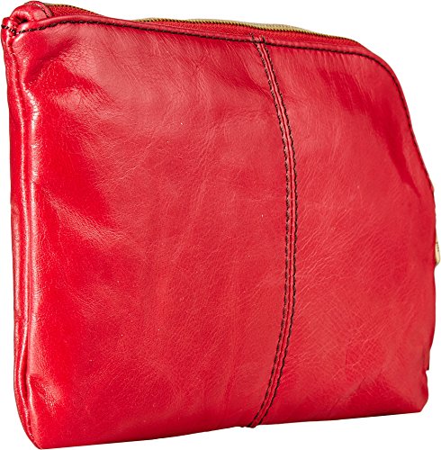 Image of HOBO Sable Leather Wristlet Clutch with Circular Handle, Zippered Closure, Credit Card Organizer, & Interior Zip Pocket