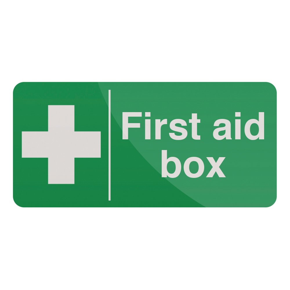Fixman 349616 Self-Adhesive First Aid Box Sign 200 x 100mm