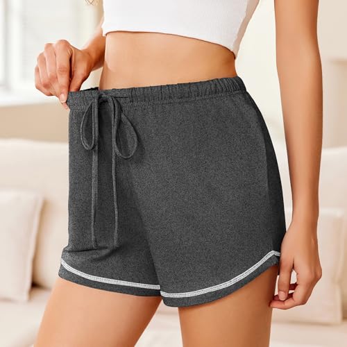 Image of Ekouaer Pajama Shorts for Women 2026 Soft Sleep Shorts Casual Lounge Shorts Comfy Pj Bottoms with Pockets