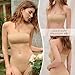 DEANGELMON Strapless Bras for Women Non-Slip Silicone Bandeau Seamless Tube Top Bralette Comfy Non Padded Stretchy Stylish(1P2,S)