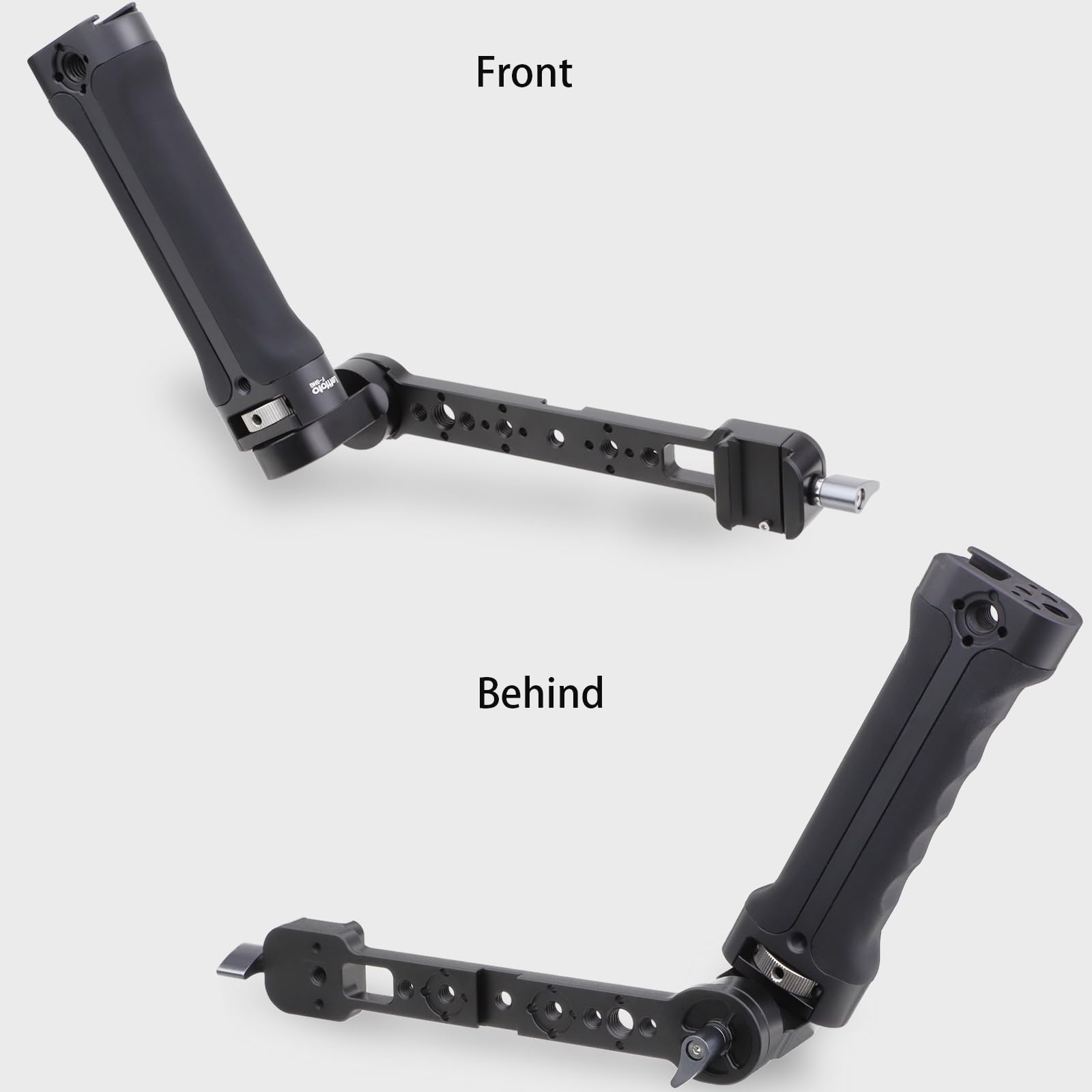 LEFTFOTO Kit de support d'extension de poignée réglable en silicone pour DJI RS2/RS3 Pro/RS3 Mini stabilisateur de cardan, avec pince OTAN