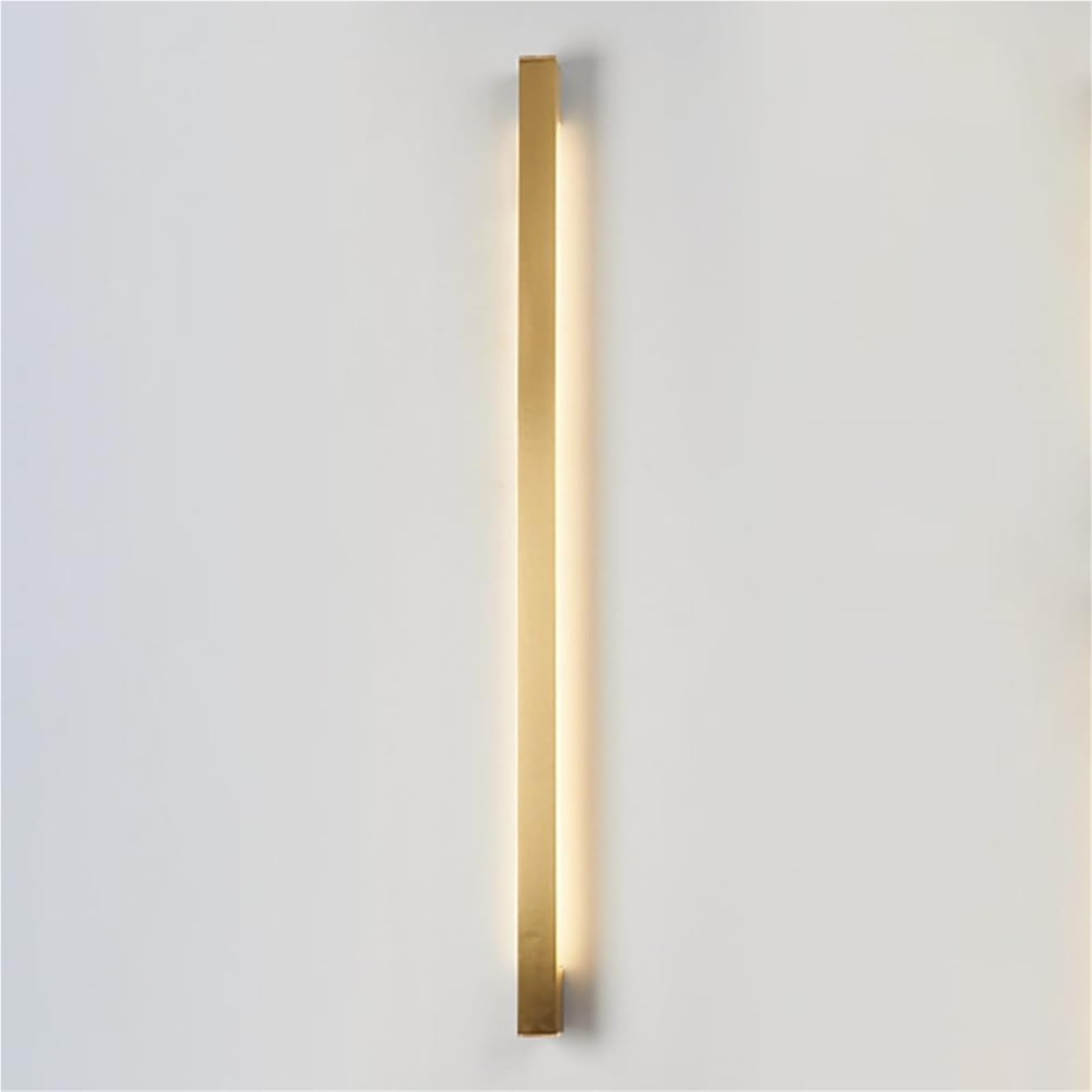 HCZKIUJY Wall Lamps & Sconces Modern LED Linear Wall Light with Metal Long Sconce and Acrylic Lampshade, 3000K Bedside Decorative Fixture, Adjustable Background Atmosphere Lighting Lamps(Gold-100CM)