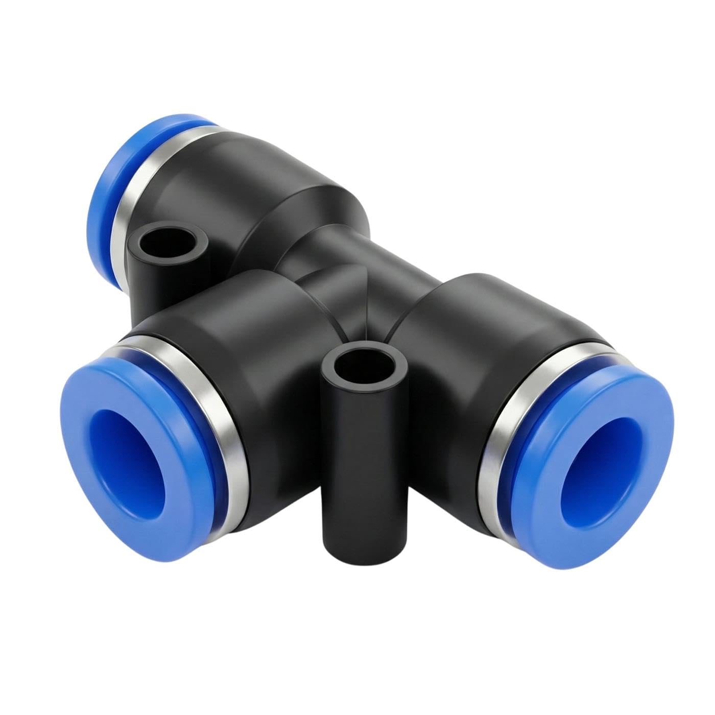 Connecteur en T Lumonic 6mm pour tuyau pneumatique PU en lot de 20 pièces