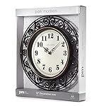 Decorative Iron Style Wall Clock 12 Inch Silent Battery Operated Vintage Elegant Retro Clocks for Living Room Decor, Kitchen Office Dining Room Bedroom School Classroom (13736) - Image 2