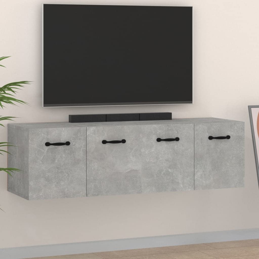 Armoire murale gain de place gris béton lot de 2 pour ranger un couloir encombré ou un bureau