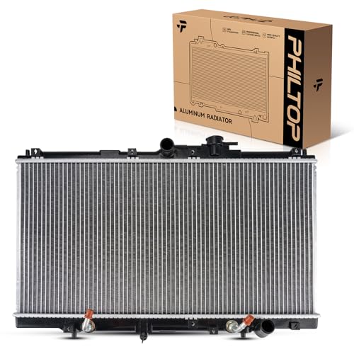Image of PHILTOP Core Radiator Compatible with 1995-1997 Accord 2.2L, 1994 Accord, 1997-2001 Prelude, 1998-1999 CL 2.3L, 1997 CL 2.2L Transmission Oil Cooler Included