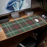 Leather Minimalist Desk Pad, Colorful Art Mouse Pad Large Computer Keyboard Gaming Mousepad Waterproof Desktop Protector & Cover, Decorative PU Leather Laptop Mouse Mat Decor 10 x 25.6 inch C100
