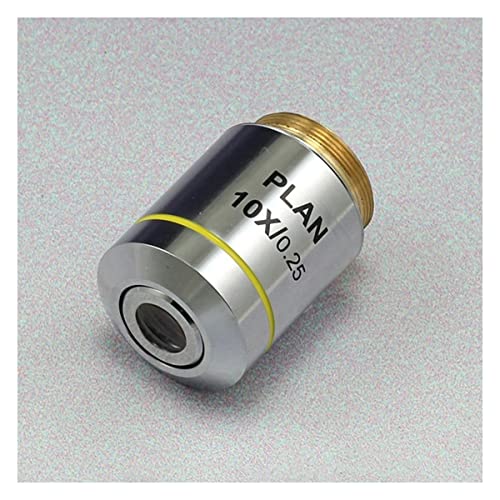 Microscope 4X 10X 20X 40X 100X 195 Achromatic Objectives(10X)