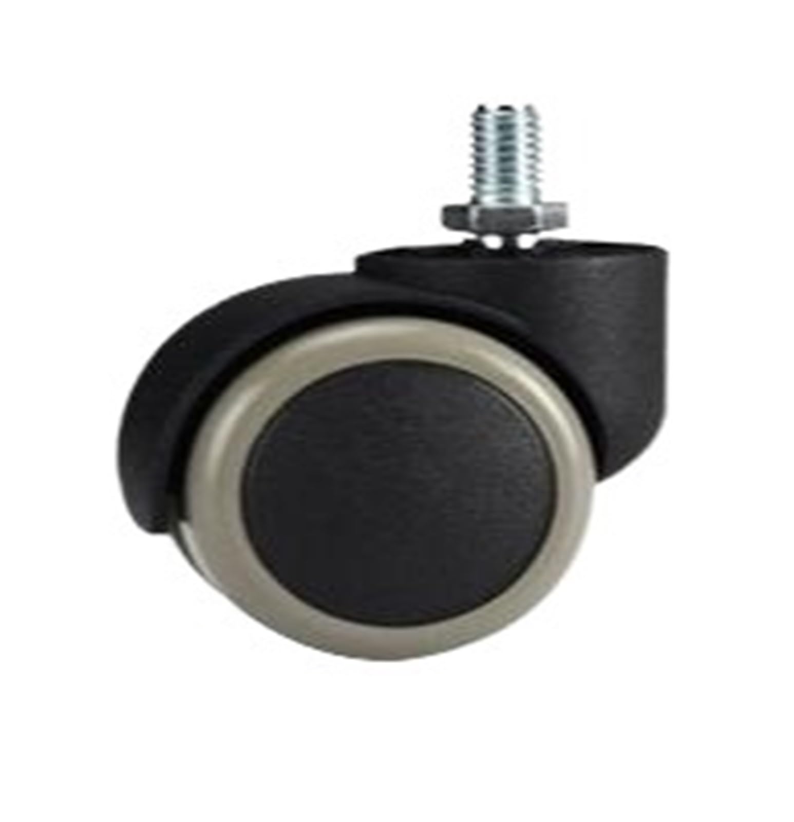 MXXDMOPD 2 Inch Retaining Ring 11mm/Threaded 10mm Swivel Wheel Office Chair Caster Boss Clip Spring PU Furniture(Thread-Gray)