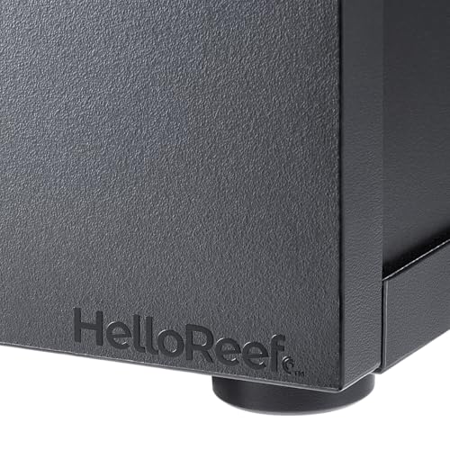 Image of HelloReef 15 Gallon Aquarium Stand - Modern Design, Sturdy Build, Water Resistant Premium Finish, Storage Shelfs Included for Freshwater and Saltwater Tanks (Black)