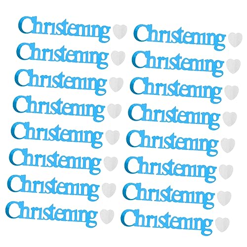 TOPPERFUN 3bolsas Confeti De Bautizo Para Mesa De Shower Decoraciones Para Bautizo De Niña Confeti Lentejuelas