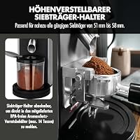 GASTROBACK Barista Kaffeemühle Elektrisch für Siebträgermaschine - 30 Stufen Mahlgrad Einstellbar, Kegelmühlen - Elektrische Kaffeemühle Kegelmahlwerk, Espressomühle Siebträger Kaffeemaschine – Ansicht 4