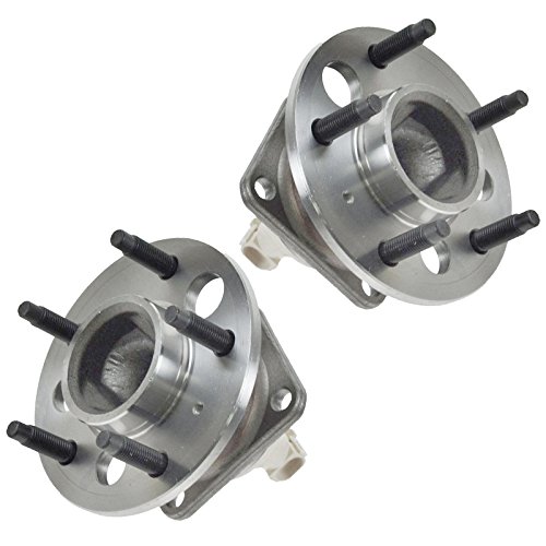 Image of TRQ Rear Wheel Bearing and Hub Assembly Set 2 Piece Compatible with 2000-2008 Chevrolet Impala 4 Wheel ABS 2009-2013 Impala 2014-2016, Limited 2006-2009 Buick Lacrosse 1997-2002 Regal