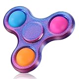 🎯 2-in-1 Multi-Sensorisches Anti-Stress-Spielzeug: SCIONEs hochwertiger 3D-gedruckter fidget spinner pop it kombiniert endlosen Drehspaß und befriedigendes Blasen-Drücken! Dieses fidget spinner für erwachsene und fidget toys für kinder bietet doppelten Stressabbau – sanftes Drehen oder beruhigendes “Poppen“ für sofortige Entspannung.