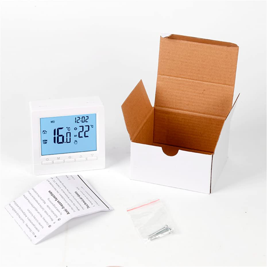 Sensore termometro, Termostato intelligente WiFi Controllo di temperatura del pavimento elettrico Elettrico Acqua/Gas Caldatura termostato Wireless funziona wireless(WiFi Water gas)