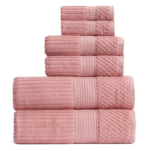 Springtree Home 100% Cotton Bath Towel Set | 6 Piece