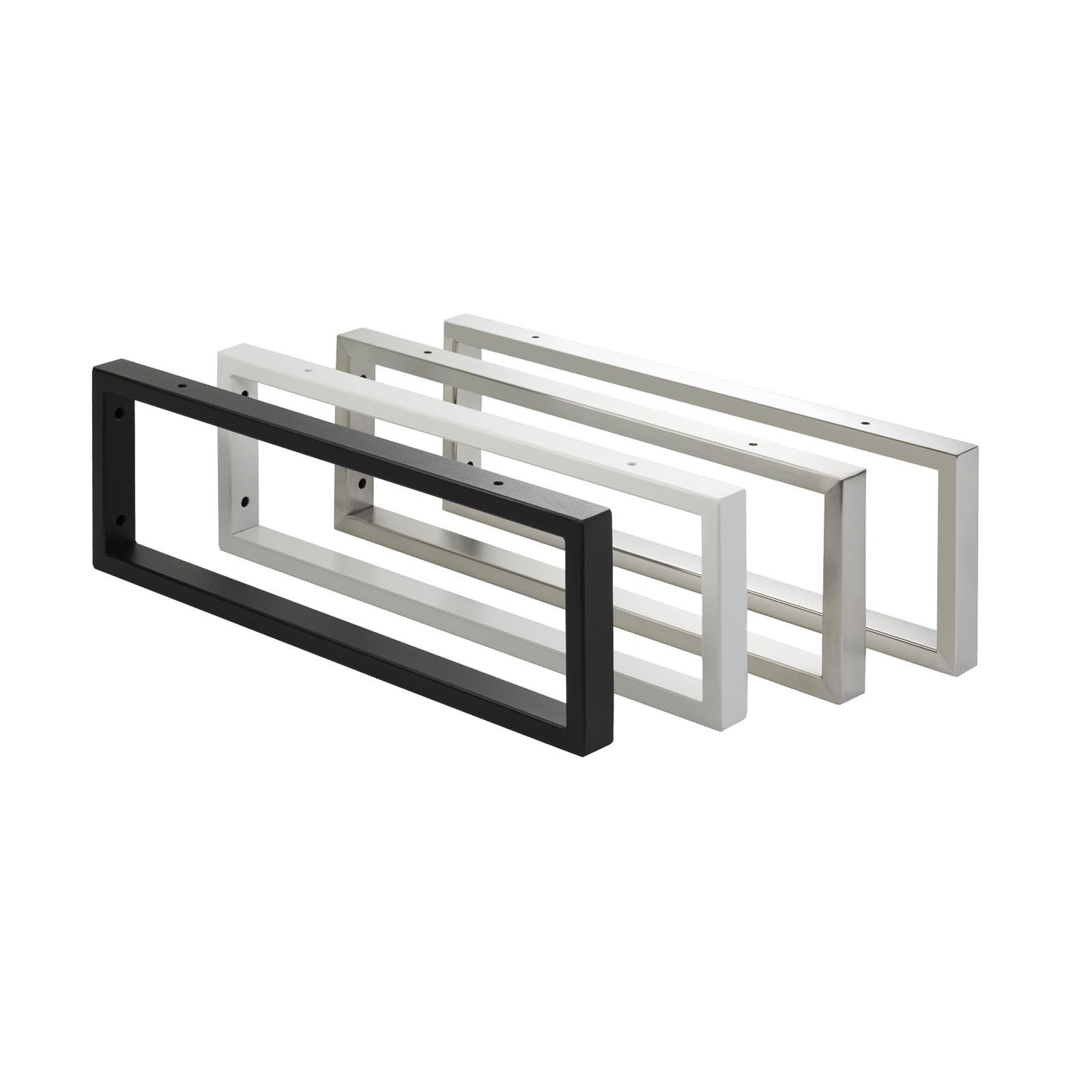 SOTOOLS Waschtischkonsole FERRANO 2 Stück Edelstahl gebürstet 500 x 150 mm