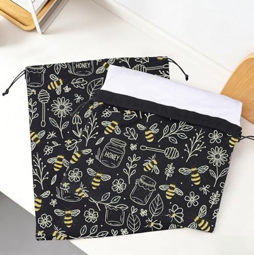 Bolsas de pan de abeja lavables para evitar que el pan artesanal se ponga duro 4