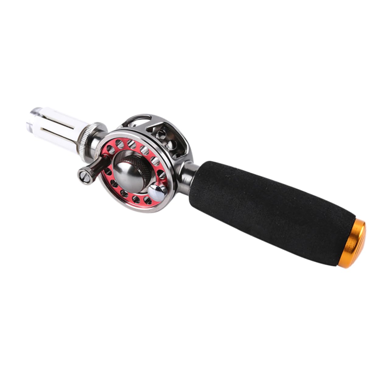 Automatische Angelrolle mit Sternbremse aus Metall, Schwarz | Verstellbare Abzugskraft, Automatisches Aufwickeln der Angelschnur, Kompakte Spule für Präzise Kontrolle