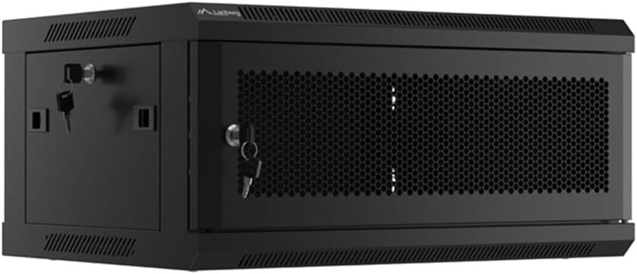 Rack Cabinet 19 Inch Wall Mounted 4U/600 x 450 with Perforated Door Black
