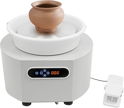 Máquina de rueda de cerámica de 11 pulgadas, 350 W, máquina formadora de ruedas de cerámica, juego de herramientas de cerámica, máquina formadora de