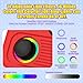 R36T Retro Gaming Console, 3.5'' IPS Screen CRT-Inspired, Handheld Game Console with 18000+ Classic Games Supports WiFi Networked Fighting and OTG, 3500mAh Battery, with Portable Case(Red 64GB)