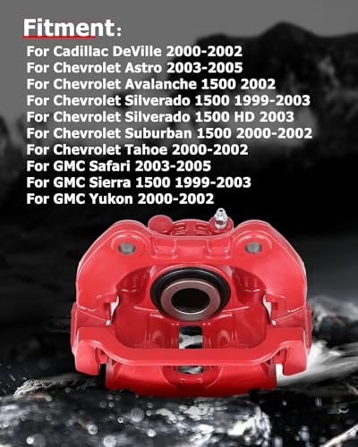 Image of cciyu 18-B4726 18-B4727 Rear Left & Right Brake Calipers With Bracket For Cadillac,For Chevy,For GMC