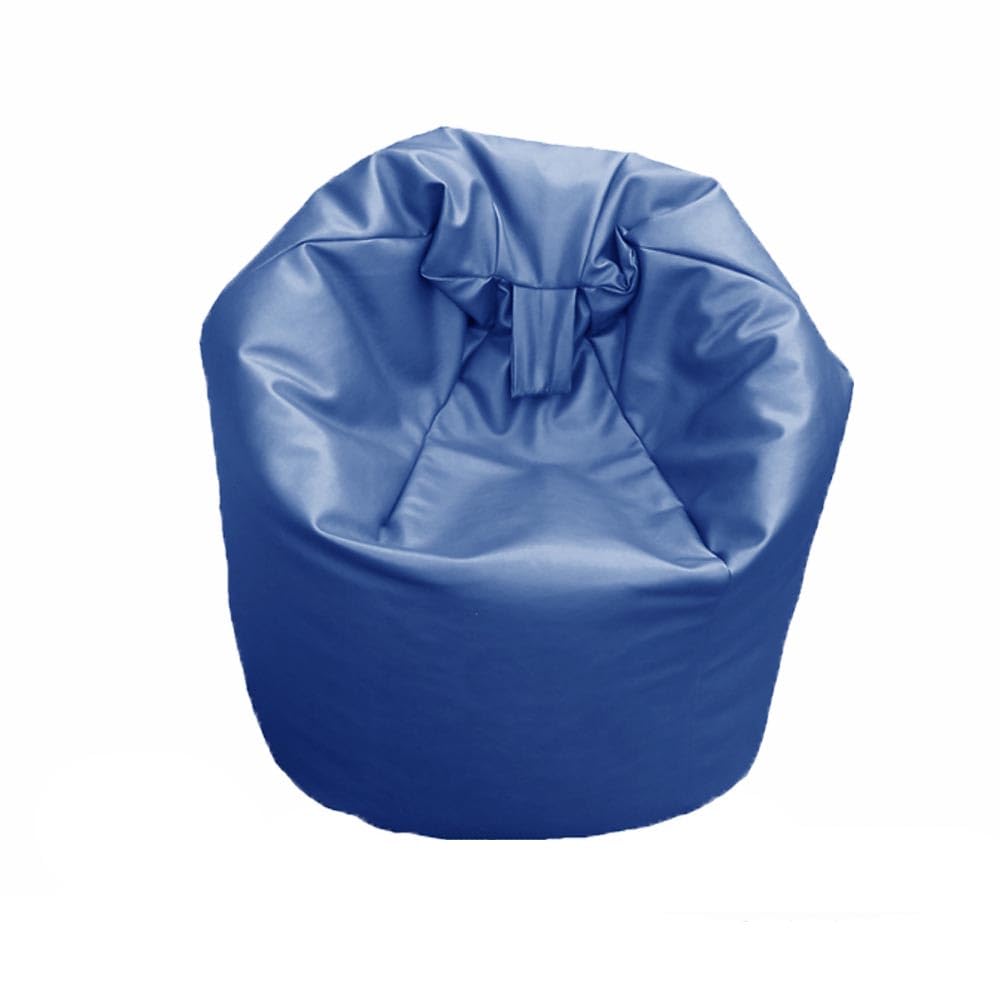 FAUX LEATHER Bean Bag Beanbag Gaming Chair Seat Lazy Lounger Couch (Royal, XL (80 x 80 x 110 cm))