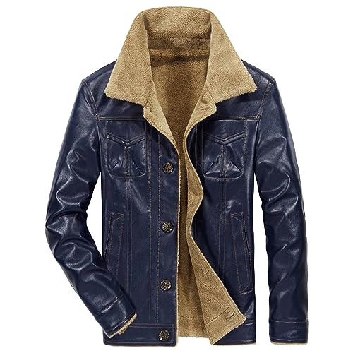 Manteau sherpa en cuir contre le froid polaire d'hiver