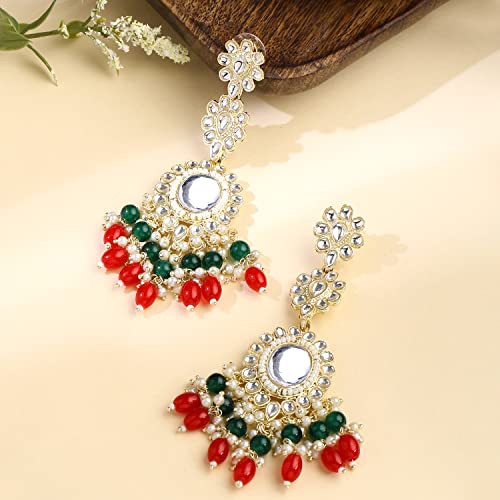 Chandbali Kundan Earrings for Women