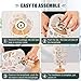 IBGIKWH Cartoon Baking Tools Cakes Bedside Table Lamp Small Desk Lamps Linen Fabric Shade Decorative Nightstand Lamp LED with USB Port Wood Base for Bedroom Living Room