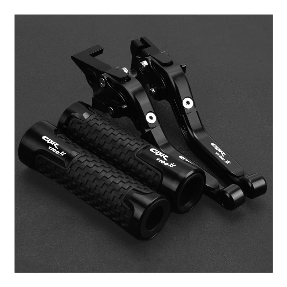 ZDGxfhSRH Motorcycle Brake Clutch Levers for Ho&n&da CBR1100XX CBR 1100 XX Blackbird 1997 1998 1999 2000-2007 Motorcycle Adjustable Brake Clutch Lever Handlebar Grips Ends(for Gold)