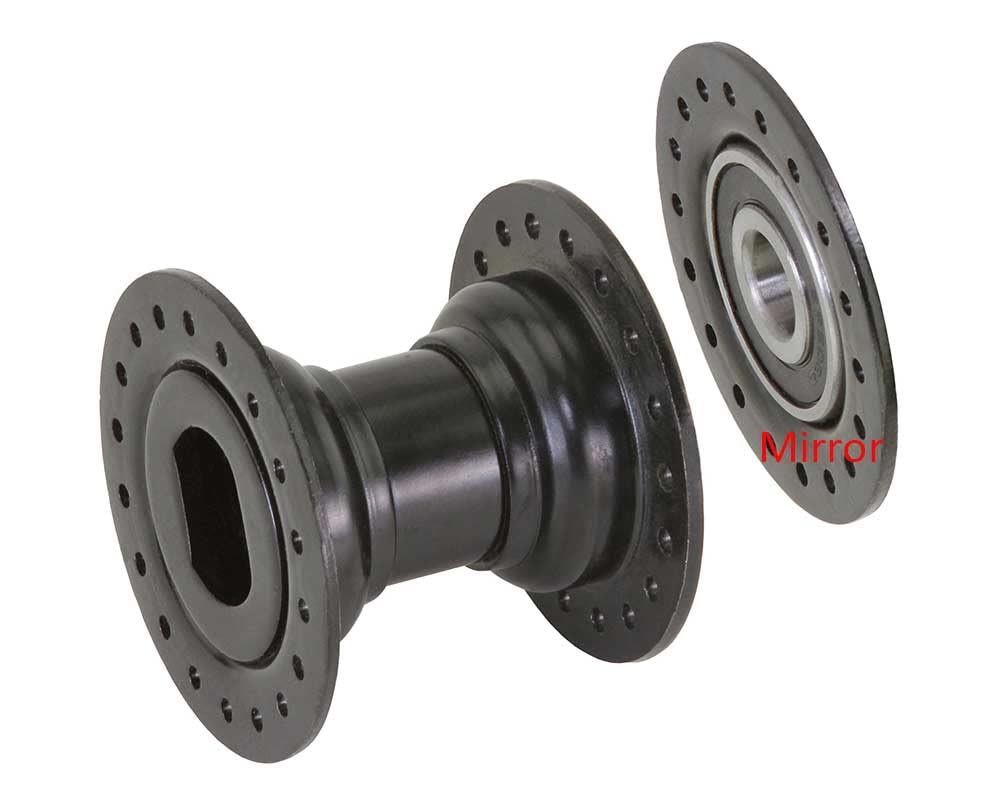 Lowrider Cruiser Bike Hollow Hub 36h 105g G/Right CH-43 Black Aluminum Alloy Disc Wheel