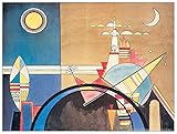 Brand: Artopweb Artopweb TW21823 KANDINSKY La Grande Torre Di Kiev Decorative Panel, Wood MDF, Multicolour, 80x60 Cm