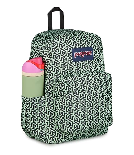 Image of JanSport SuperBreak Plus Backpack with Padded 15-inch Laptop Sleeve and Integrated Bottle Pocket - Spacious and Durable Daypack for Work and Travel, Team Colors Bratty /Black /Black