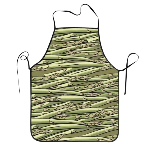 LOKLNEYK Men & Women Apron, Asparagus Grill & Kitchen Apron