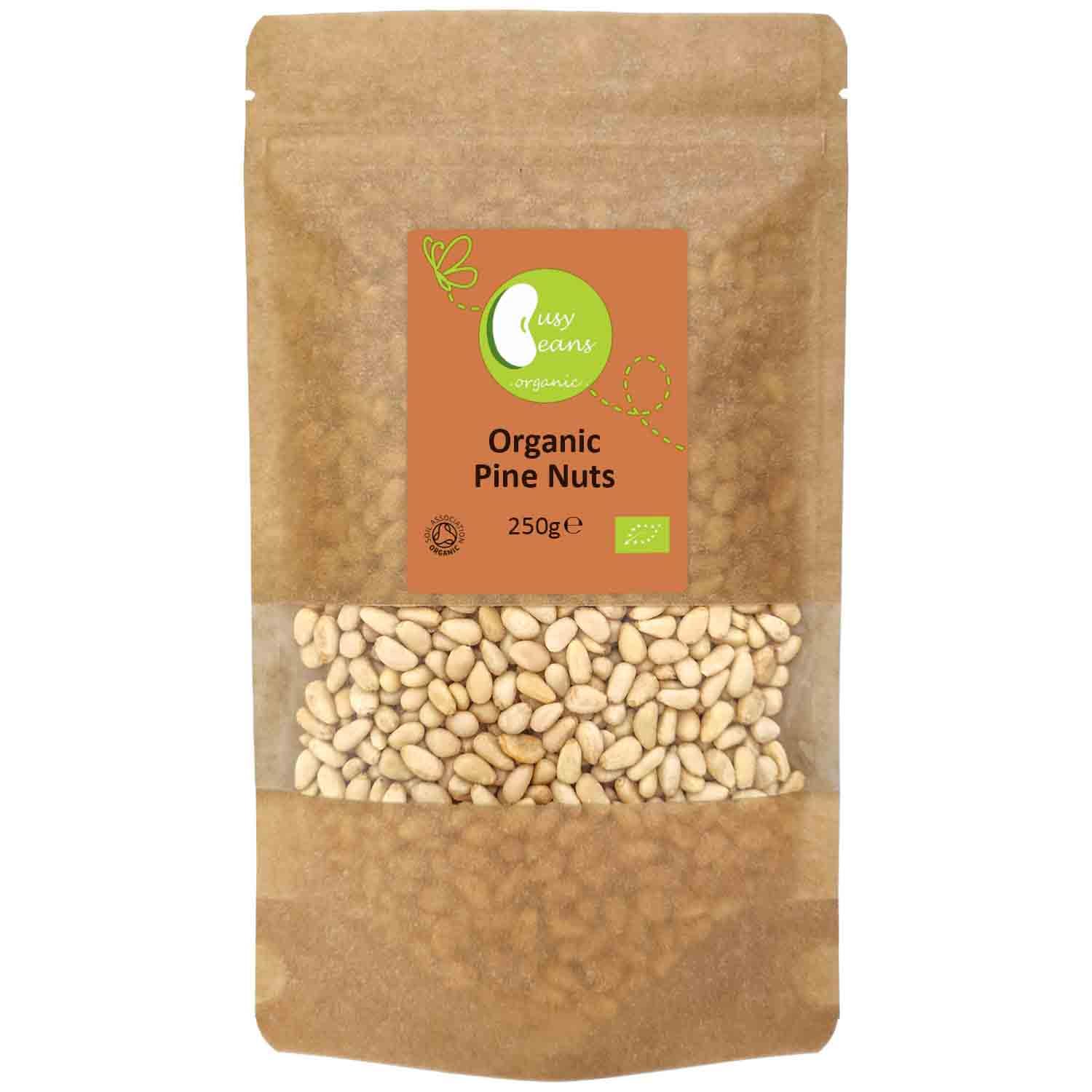Organic Pine Nuts - Certified Organic - by Busy Beans Organic (250g)