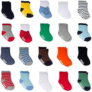 Little Me Infant Socks & Baby Boy Socks, 20 Pairs, 0-12/12-24 Months