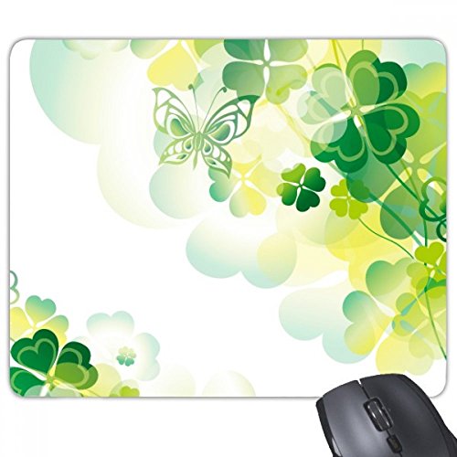Tapis de souris caoutchouc antidérapant avec motif trèfle