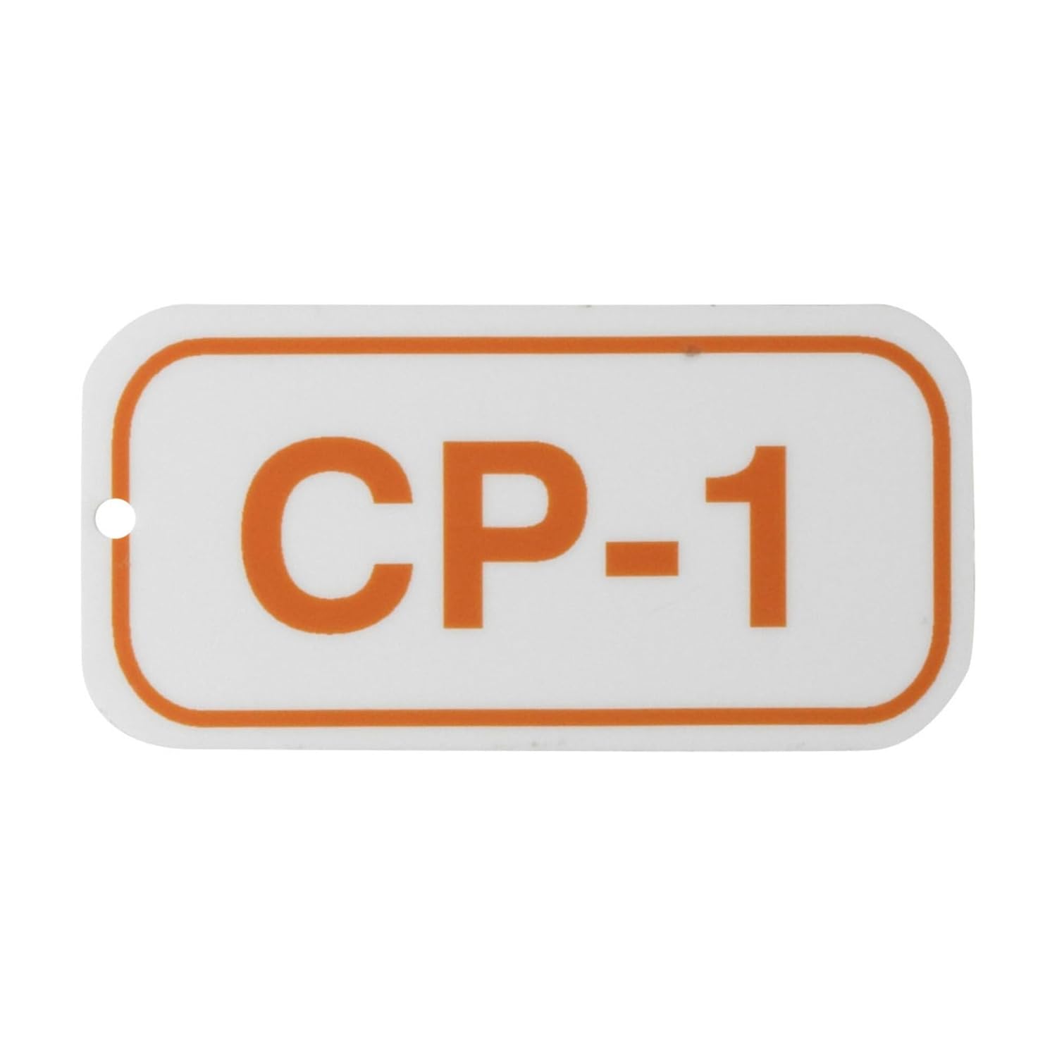 Brady 105674 1 1/2" Height x 3" Width, 1.5 inches Plastic (B-401), Orange on White Energy Source Tags (25 Tags)