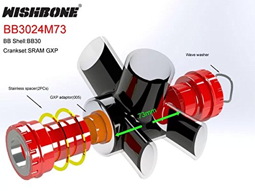 Amazon | ウィッシュボーン BB3024M73 42mm/73mm ボトムブラケット