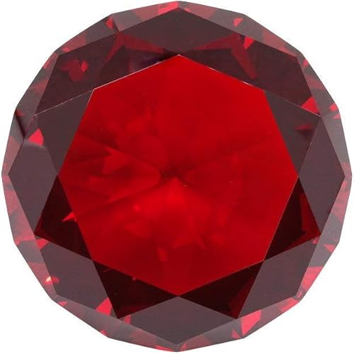 TRIPACT - Pisapapeles de cristal con forma de diamante, color original, 3.937 in, grado 03