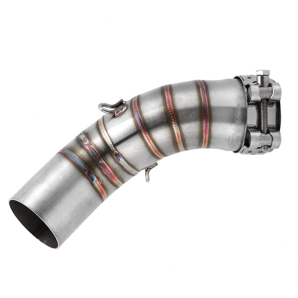 EBTOOLS para z900 tubo medio Adaptador de escape de motocicleta Tubo de enlace medio Tubo de escape de acero Sección media Modificación de motocicleta Ajuste para Z900 2017-2019