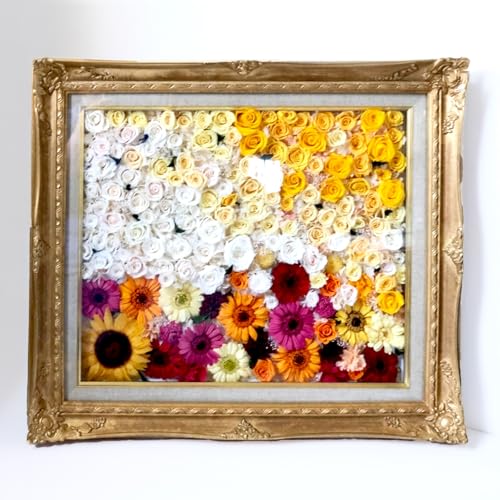 枯れないお花 ブリザードフラワー 絵画 バラ 薔薇 山形県村山市産 bg-kgbfx