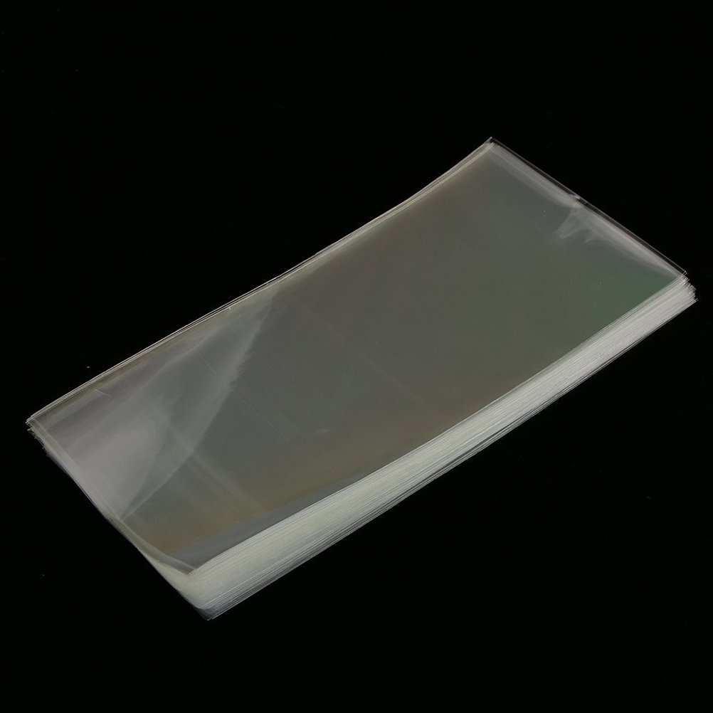 LUOEM 100 StüCk Transparente VerpackungstüTen 25.00 X 12.00 Cm KlarsichttüTen Bürobedarf & Schreibwaren