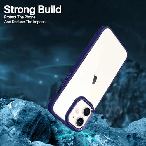 Image of Pikkme iPhone 11 Back Cover | Support Mag-Safe Wireless Magnetic Charging | Hybrid Crystal Clear Transparent Case for iPhone 11 [TPU + Polycarbonate] (Purple)