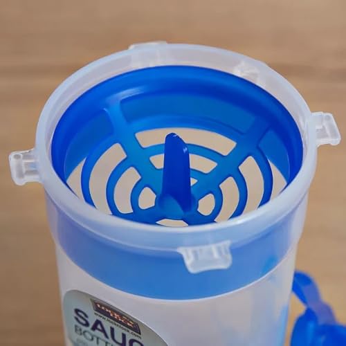 Foto von LocknLock PP Classic Shaker für Sauce, Öl und Salatdressing, 690 ml, Ø 101 x 205 mm, 100 % luft- und wasserdicht, Cleveres Verschluss-System, Mixer, Schüttelbecher für Dressing